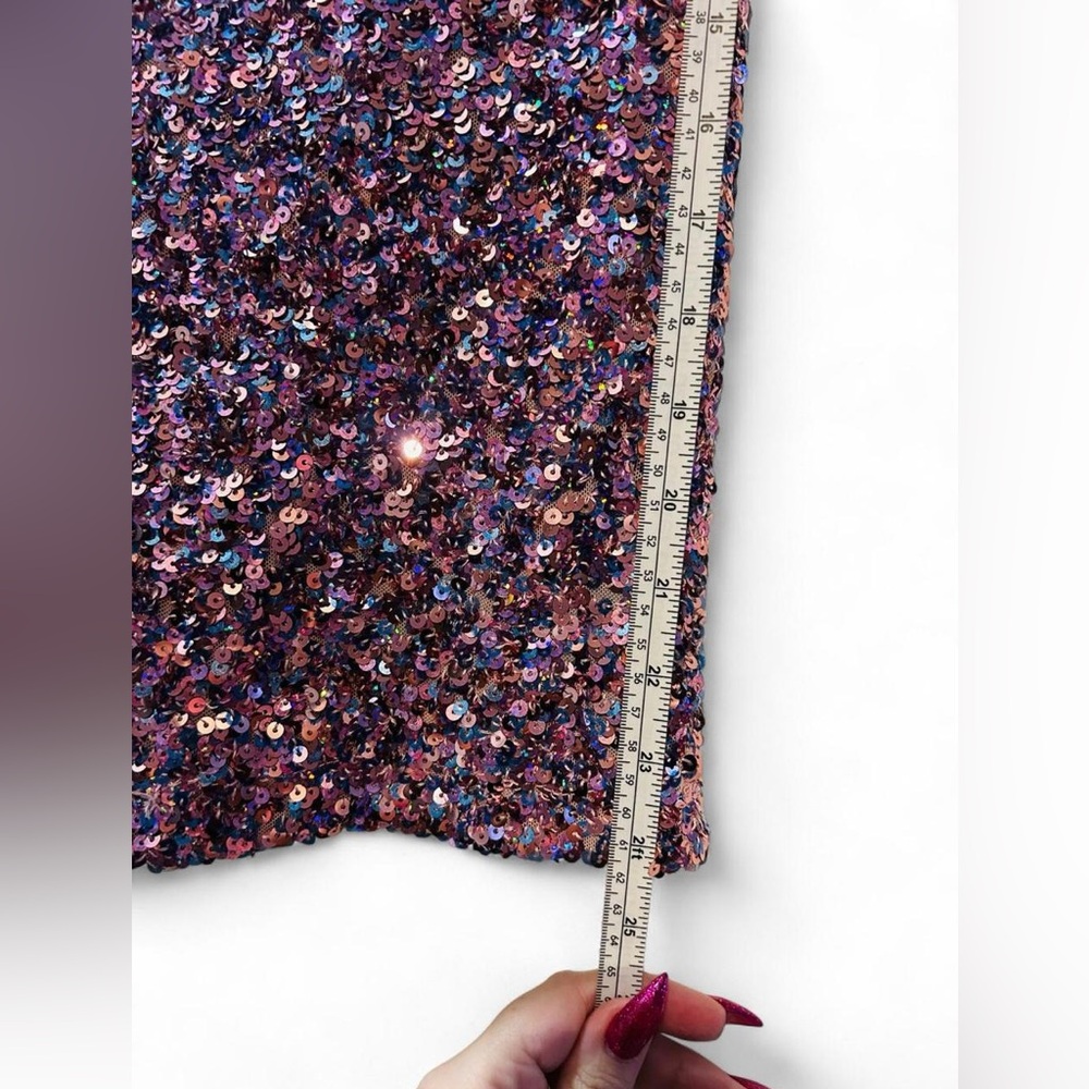 Lulus Pink Sequin One Shoulder Mini Dress | XS | Party Y2K - Picture 7 of 7